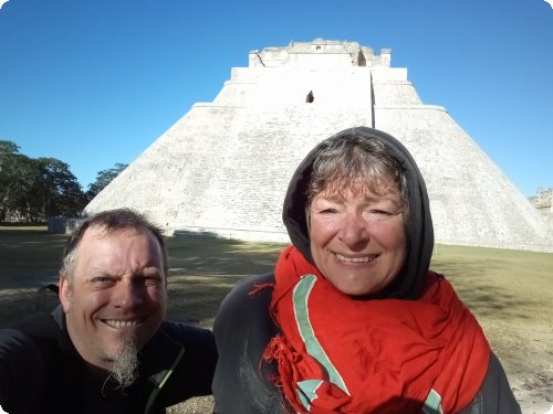 Dick und rund: die große Pyramide von Uxmal 