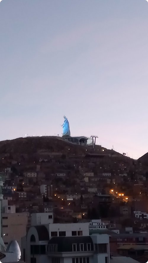 Blick aus dem Siebten: Oruros Madonna