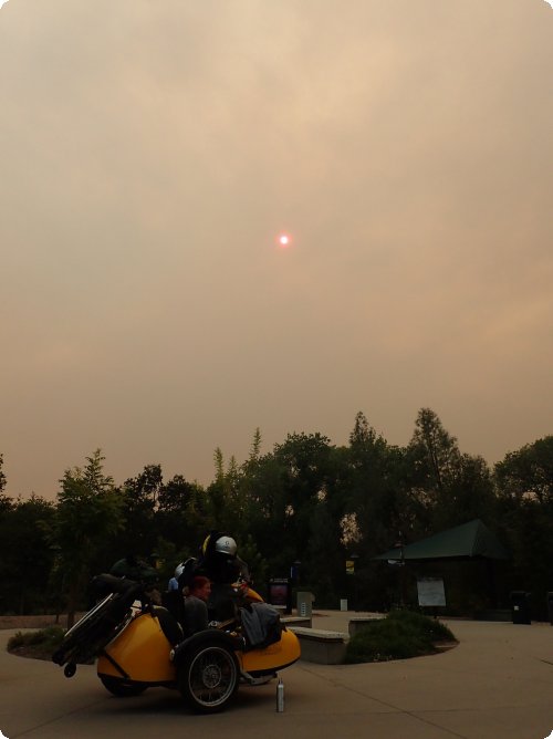 Sun eclipse? No, Wildfires. And a spooky silence all over the city.